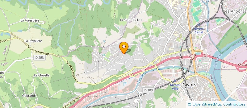 localisation de l'entreprise MADAME VERONIQUE JAUFFRES  GIVORS