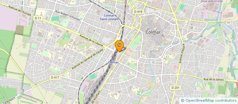 localisation de l'entreprise MADAME VERONIQUE JEHIN  COLMAR