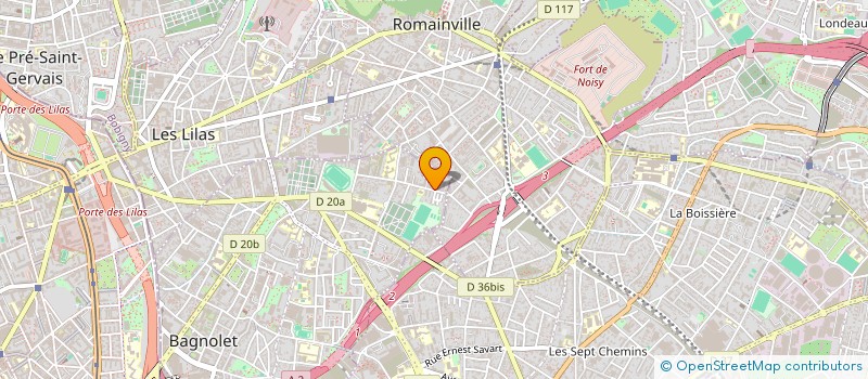 localisation de l'entreprise MADAME VERONIQUE JIMENEZ à BAGNOLET