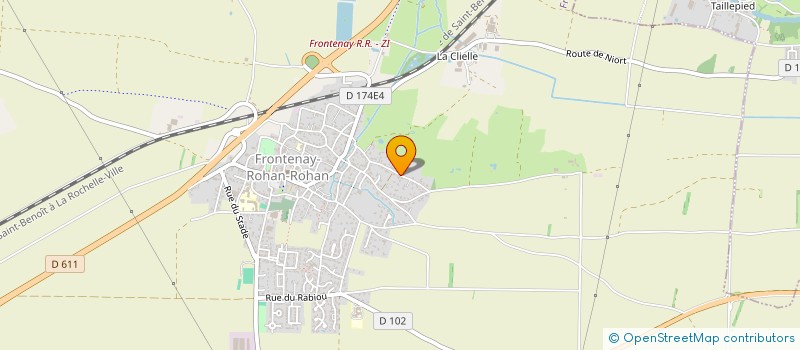 localisation de l'entreprise MADAME VERONIQUE JOLLET  FRONTENAY-ROHAN-ROHAN