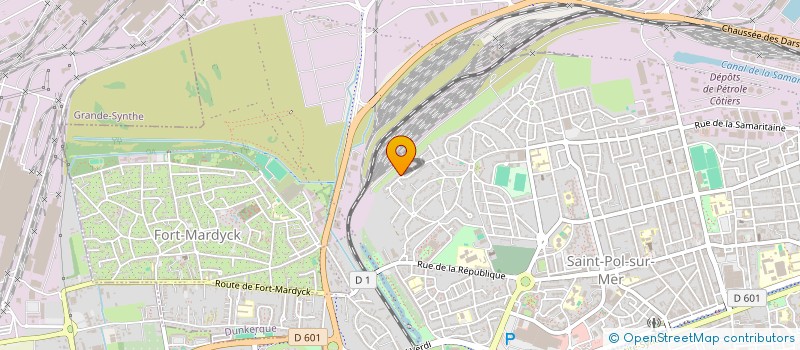 localisation de l'entreprise MADAME VERONIQUE JOLLY à DUNKERQUE