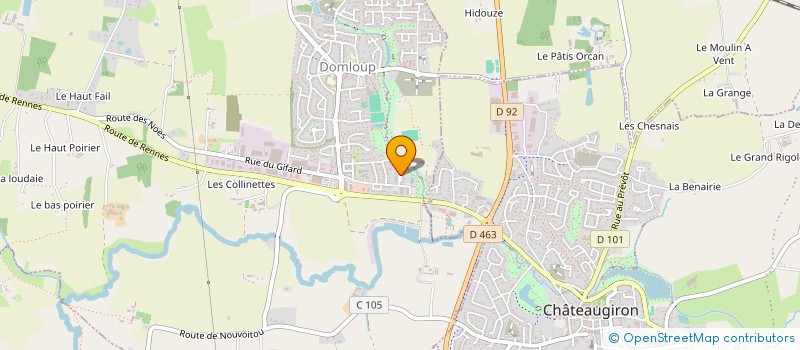 localisation de l'entreprise MADAME VERONIQUE JOLY  DOMLOUP