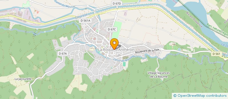 localisation de l'entreprise MADAME VERONIQUE JORDY  LA ROQUE-D'ANTHERON