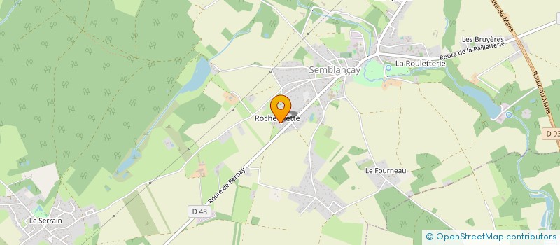 localisation de l'entreprise MADAME VERONIQUE JOUBERT  SEMBLANCAY