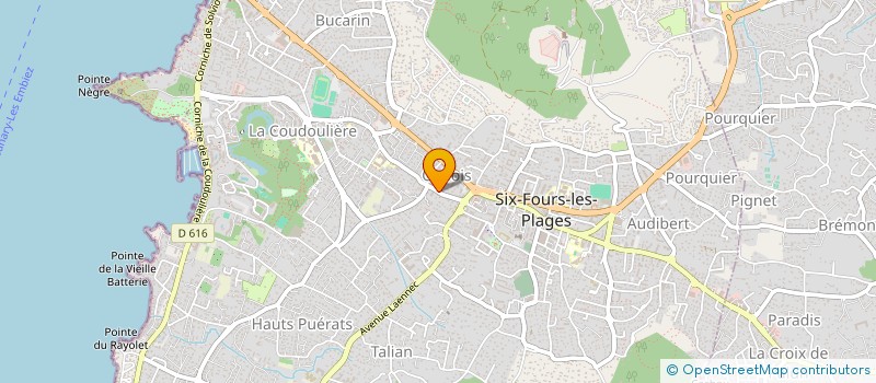 localisation de l'entreprise MADAME VERONIQUE JOURDAN à SIX-FOURS-LES-PLAGES