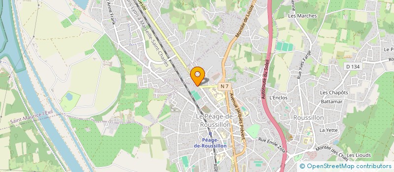 localisation de l'entreprise MADAME VERONIQUE JOURDY  SAINT-MAURICE-L'EXIL