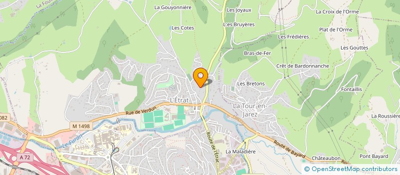 localisation de l'entreprise MADAME VERONIQUE JOY  L'ETRAT