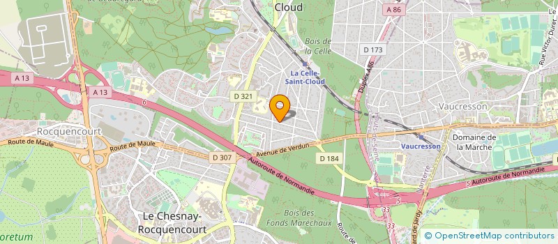 localisation de l'entreprise MADAME VERONIQUE JOYEUX  LA CELLE-SAINT-CLOUD