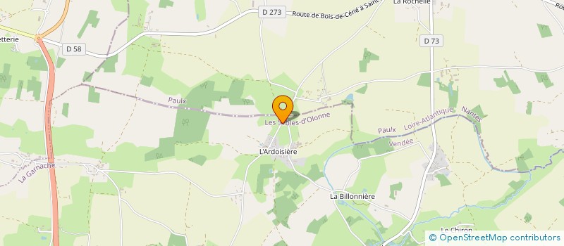 localisation de l'entreprise MADAME VERONIQUE JUBAULT  LA GARNACHE