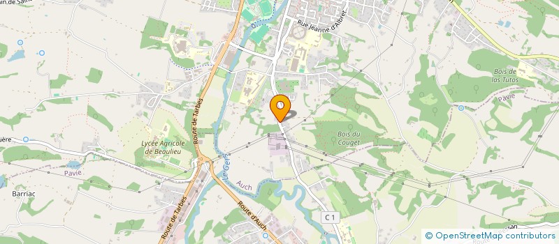 localisation de l'entreprise MADAME VERONIQUE JUHEL  AUCH