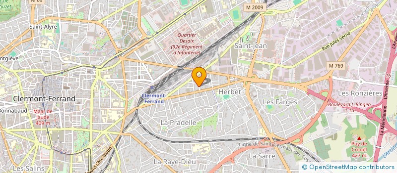 localisation de l'entreprise MADAME VERONIQUE JULIEN  CLERMONT-FERRAND