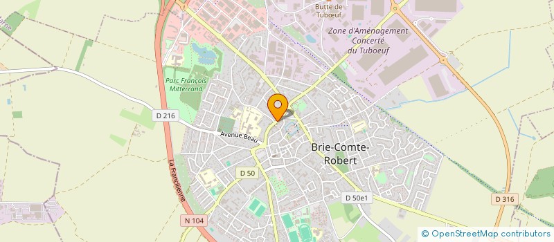 localisation de l'entreprise MADAME VERONIQUE JUTEAU  BRIE-COMTE-ROBERT