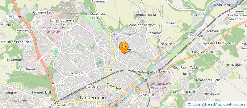 localisation de l'entreprise MADAME VERONIQUE KERNEIS à LANDERNEAU