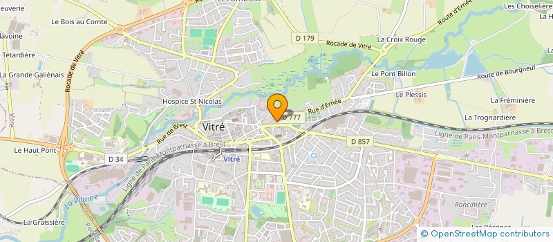 localisation de l'entreprise MADAME VERONIQUE KERNEIS  VITRE