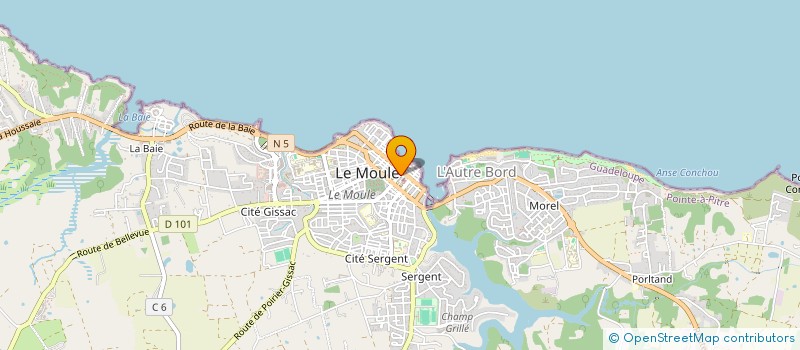 localisation de l'entreprise MADAME VERONIQUE KOALY  LE MOULE