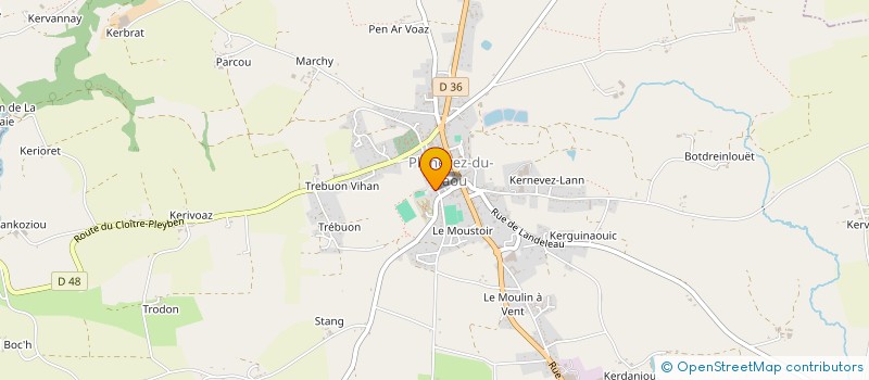 localisation de l'entreprise MADAME VERONIQUE KOWAL  CHATEAULIN