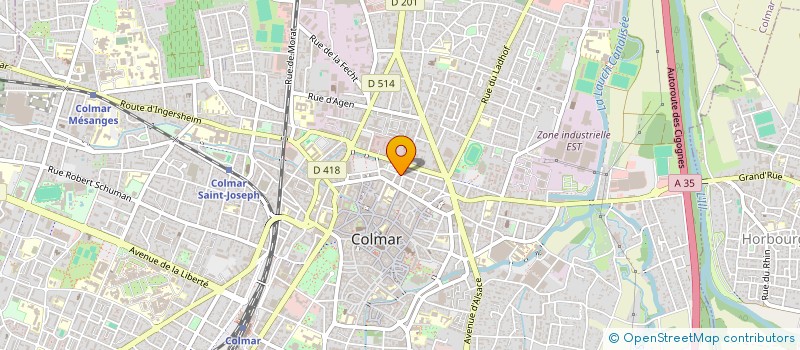 localisation de l'entreprise MADAME VERONIQUE KRAUSE  COLMAR
