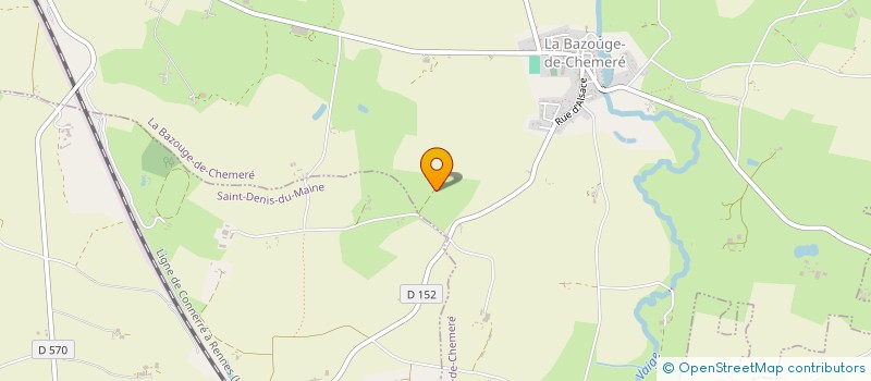 localisation de l'entreprise MADAME VERONIQUE KRUCZEK  LA BAZOUGE-DE-CHEMERE