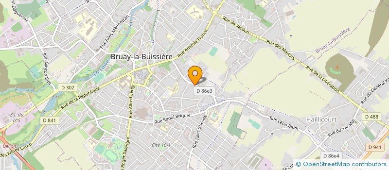 localisation de l'entreprise MADAME VERONIQUE KUBICKI  BRUAY-LA-BUISSIERE