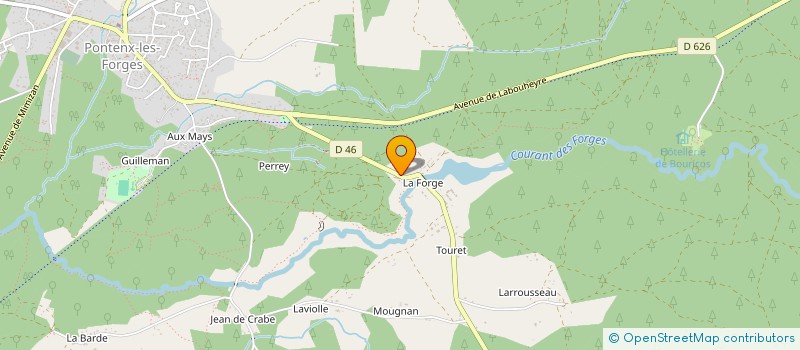 localisation de l'entreprise MADAME VERONIQUE KUHN  PONTENX-LES-FORGES