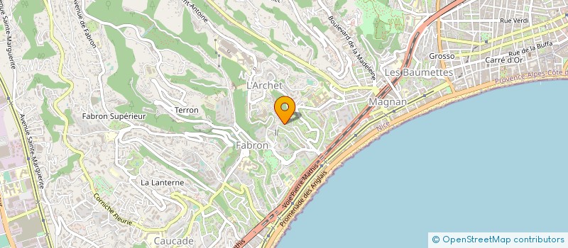localisation de l'entreprise MADAME VERONIQUE KUSTER à NICE