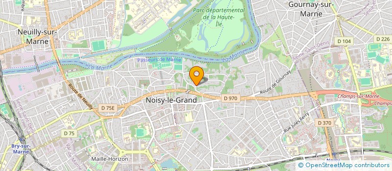 localisation de l'entreprise MADAME VERONIQUE LABAN  NOISY-LE-GRAND