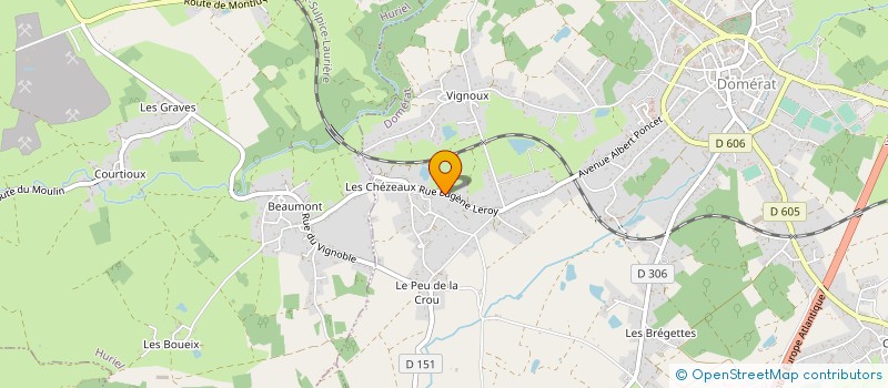 localisation de l'entreprise MADAME VERONIQUE LACAN à DOMERAT