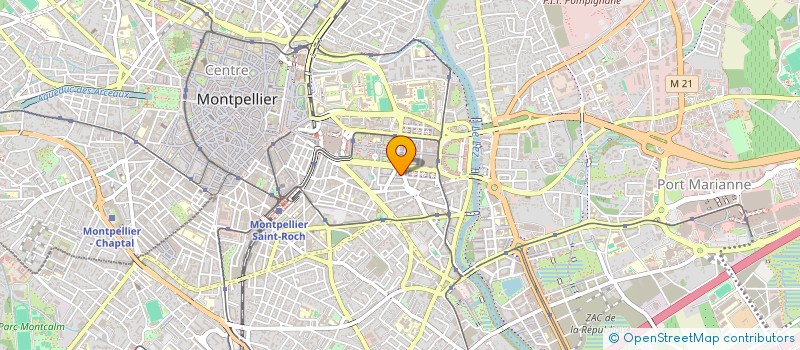 localisation de l'entreprise MADAME VERONIQUE LACANETTE NABA à MONTPELLIER