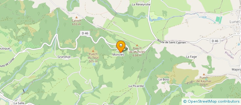 localisation de l'entreprise MADAME VERONIQUE LACAZE à CONQUES-EN-ROUERGUE