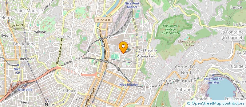 localisation de l'entreprise MADAME VERONIQUE LACLARE à NICE