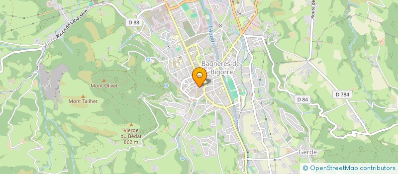 localisation de l'entreprise MADAME VERONIQUE LACURE  BAGNERES-DE-BIGORRE