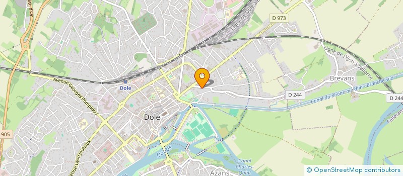 localisation de l'entreprise MADAME VERONIQUE LADROSSE à DOLE