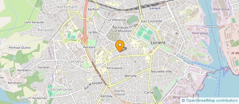 localisation de l'entreprise MADAME VERONIQUE LAFAIX  LORIENT