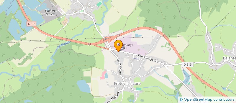 localisation de l'entreprise MADAME VERONIQUE LAFONT  FROTEY-LES-LURE