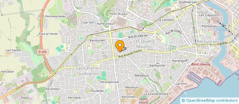 localisation de l'entreprise MADAME VERONIQUE LAGADEC à BREST