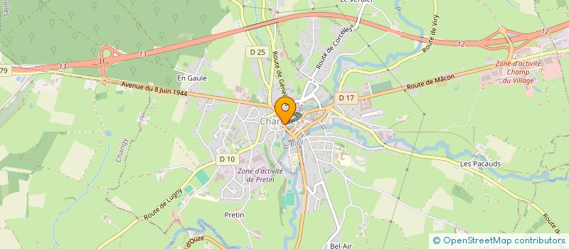 localisation de l'entreprise MADAME VERONIQUE LAGARDE à CHAROLLES