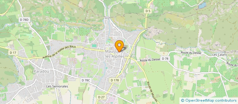 localisation de l'entreprise MADAME VERONIQUE LAGIER  MAUSSANE-LES-ALPILLES