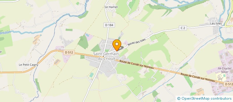 localisation de l'entreprise MADAME VERONIQUE LAGOUTTE  CONDE-EN-NORMANDIE