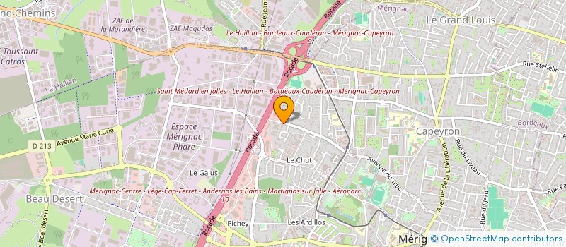 localisation de l'entreprise MADAME VERONIQUE LAGUENS à MERIGNAC