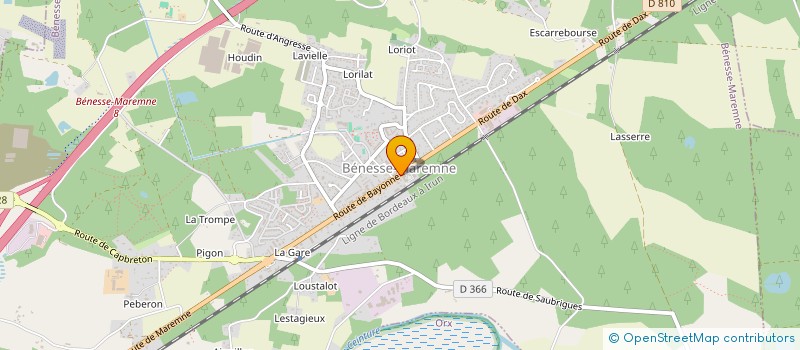 localisation de l'entreprise MADAME VERONIQUE LAHARGUE à BENESSE-MAREMNE