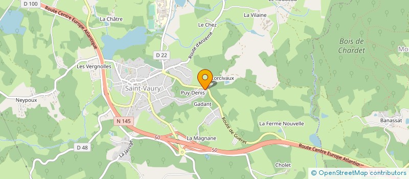 localisation de l'entreprise MADAME VERONIQUE LAIR à SAINT-VAURY