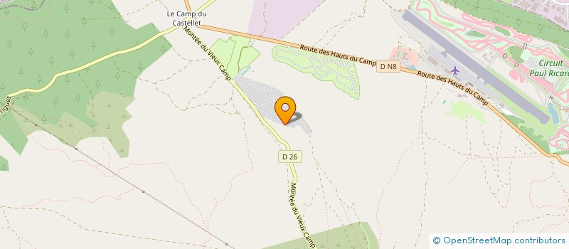 localisation de l'entreprise MADAME VERONIQUE LALOU  LE CASTELLET