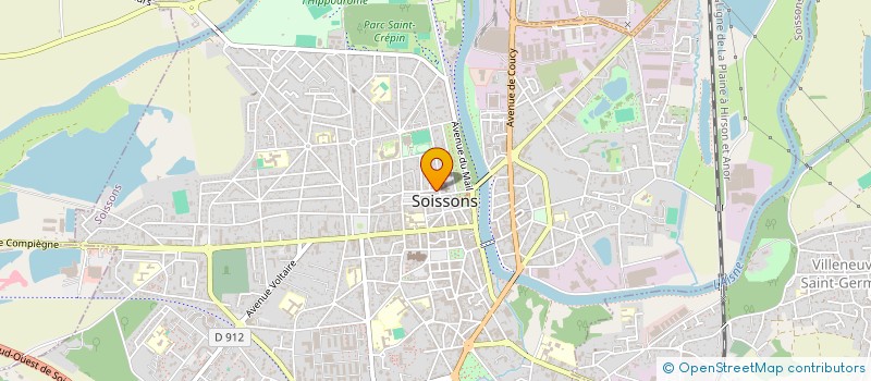 localisation de l'entreprise MADAME VERONIQUE LAMOUREUX à SOISSONS