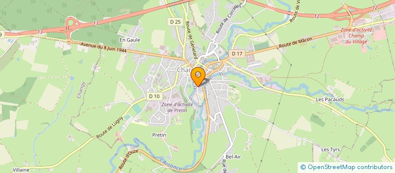 localisation de l'entreprise MADAME VERONIQUE LANDVERLIN à CHAROLLES