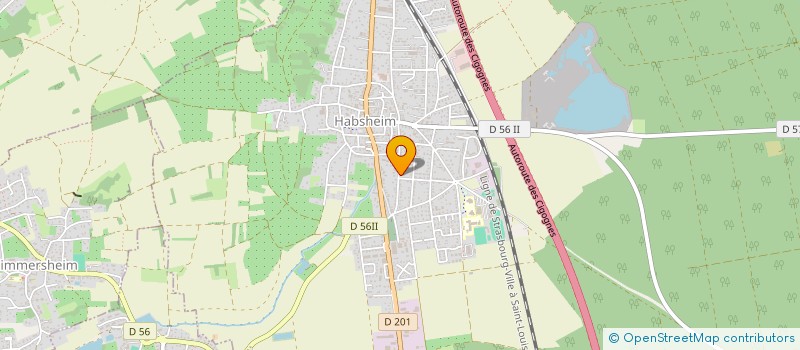 localisation de l'entreprise MADAME VERONIQUE LANG  HABSHEIM