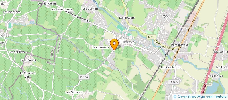 localisation de l'entreprise MADAME VERONIQUE LANGLAUDE à LA CHAPELLE-DE-GUINCHAY
