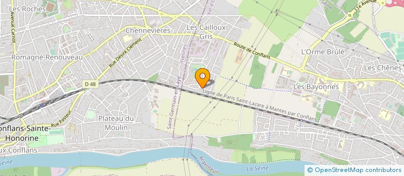 localisation de l'entreprise MADAME VERONIQUE LANGLET  HERBLAY-SUR-SEINE