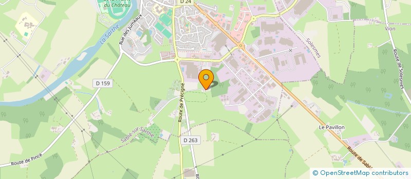 localisation de l'entreprise MADAME VERONIQUE LANGLOIS  SABLE-SUR-SARTHE