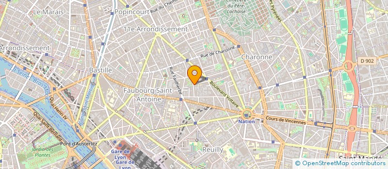 localisation de l'entreprise MADAME VERONIQUE LANNAUD  PARIS