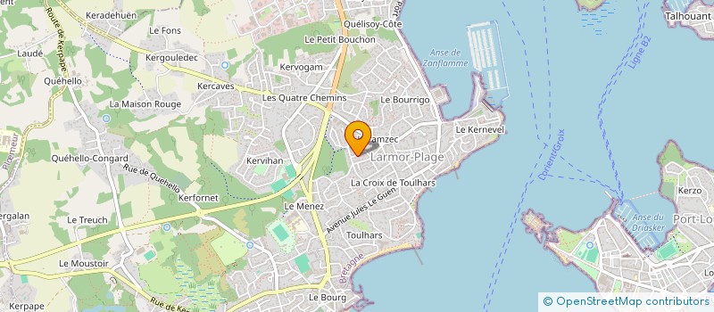 localisation de l'entreprise MADAME VERONIQUE LANOE  LARMOR-PLAGE